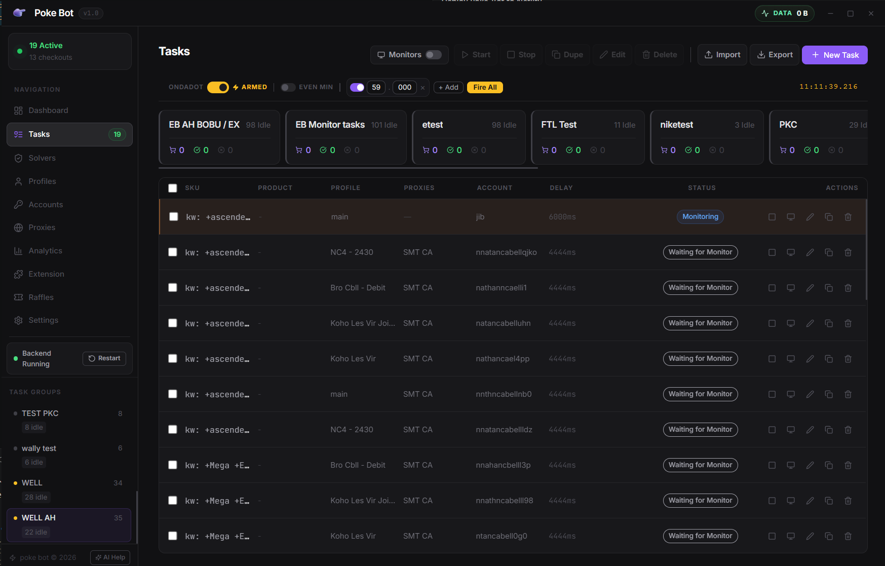Poke Bot desktop UI